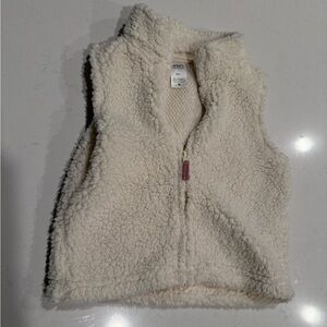 Carters White Sherpa Vest - 18 Months